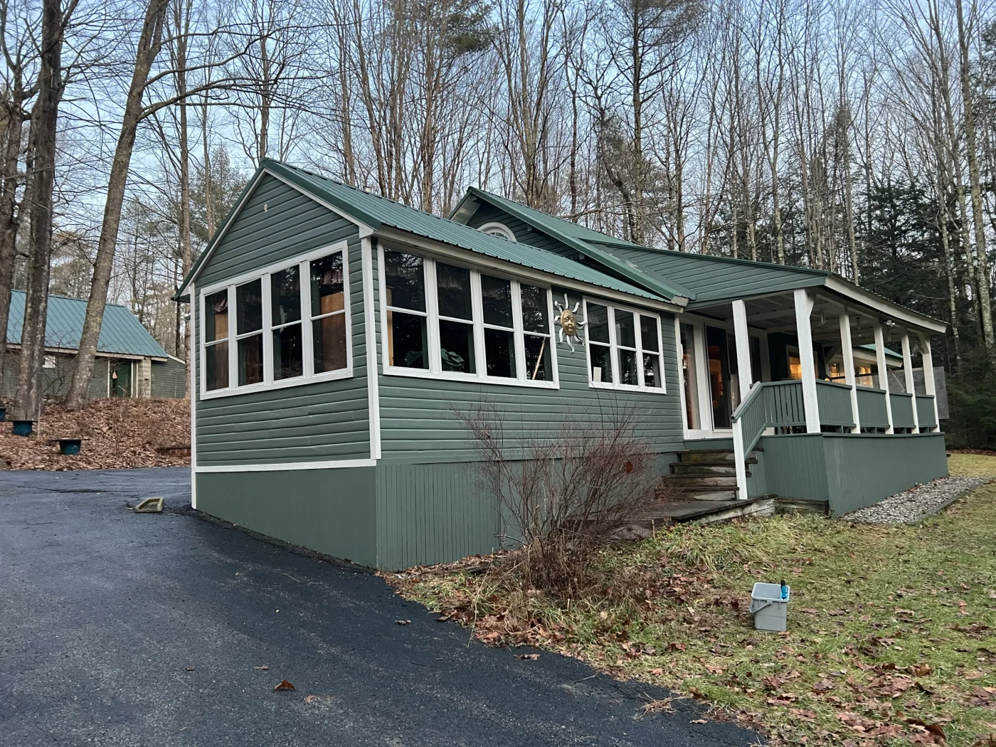 A Maine cottage sunroom with freshly cleaned windows